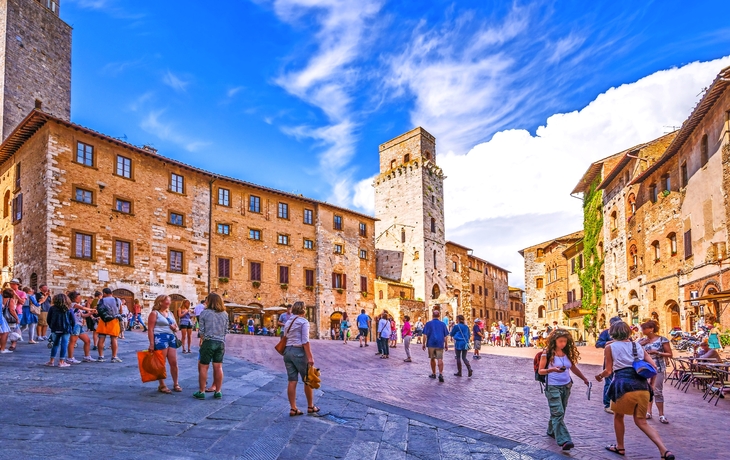 San Gimignano - eine italienische Hügelstadt in der Toskana