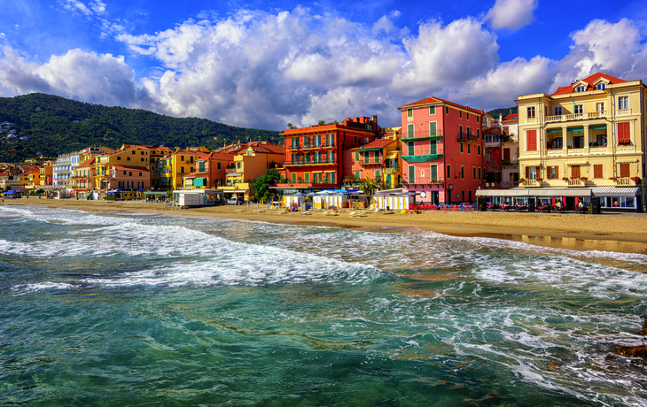 Alassio an der italienischen Riviera, Italien