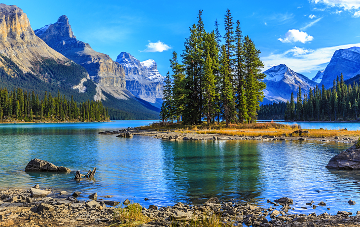 Maligne Lake im Jasper-Nationalpark