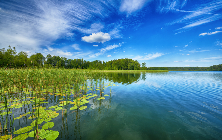 ein Sommertag auf der Masurischen Seenplatte in Polen