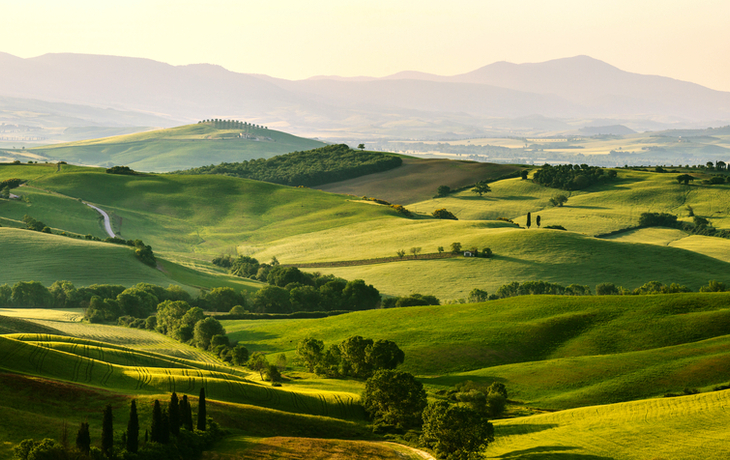 Val d'Orcia in der Toskana