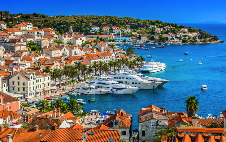 Insel Hvar an der dalmatinischen Küste Kroatiens