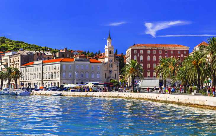 Split an der dalmatinischen Küste Kroatiens