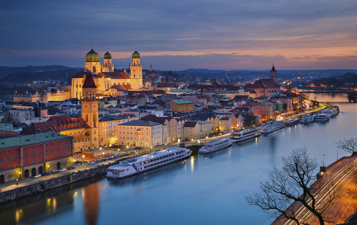 Sonnenuntergang über Passau