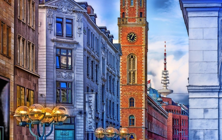 Alsterarkaden in Hamburg, Deutschland