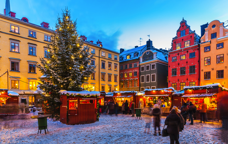 Weihnachtsmarkt in Stockholm