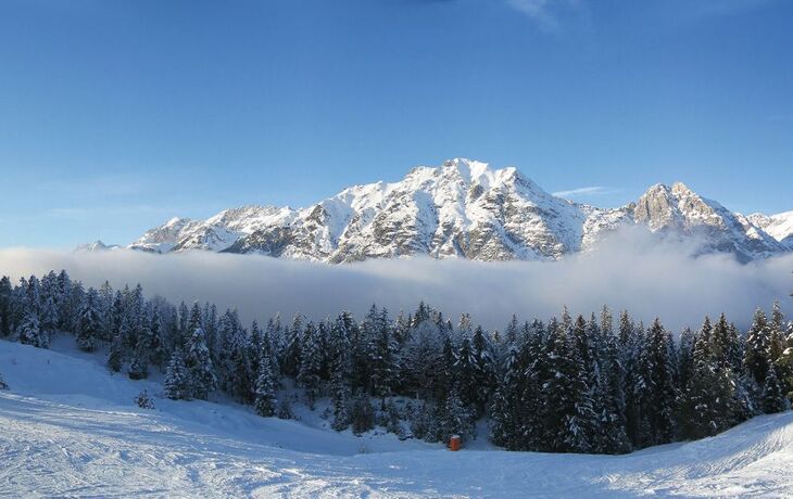 Winterpanorama in Seefeld in Tirol
