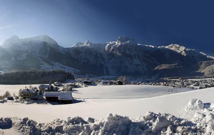 winterliches Abtenau im Lammertal im Tennengau
