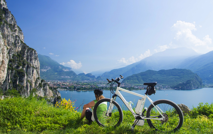 E-Bike am Gardasee, Italien