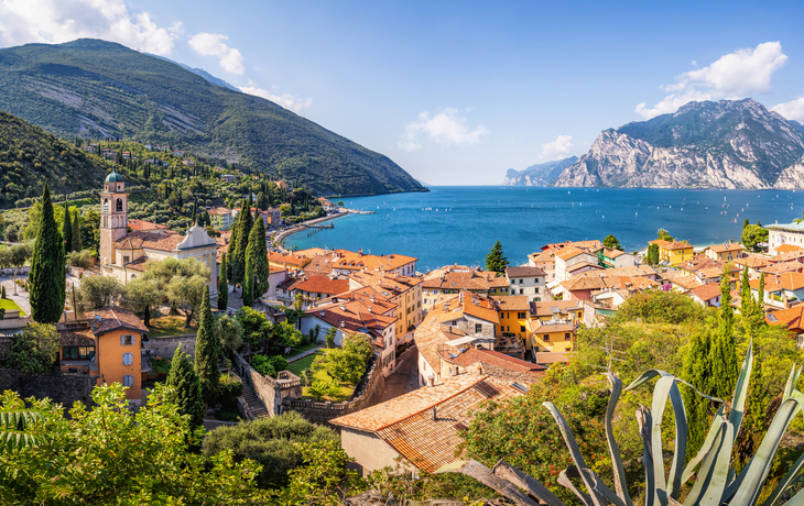 Torbole in der Provinz Trentino am Gardasee, Italien