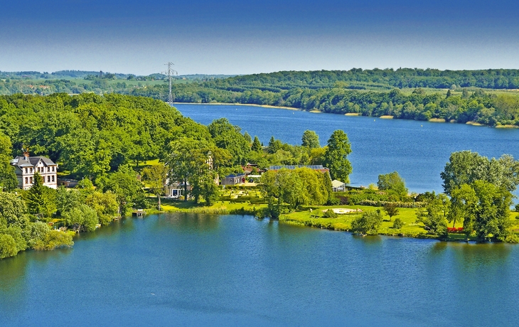 Blick zum Tiefwarensee in Waren an der Müritz 