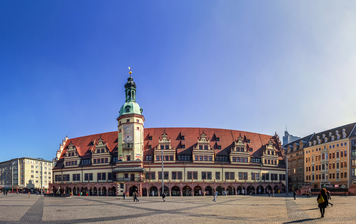 Marktplatz von Leipzig, Deutschland