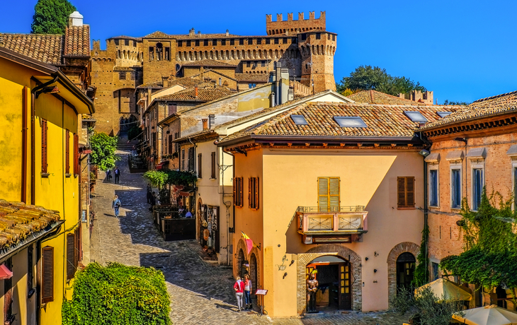 Gradara in der Provinz Pesaro und Urbino in den Marken, Italien