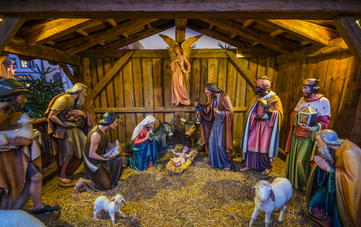 Bozener Weihnachtsmarkt in Südtirol, Italien