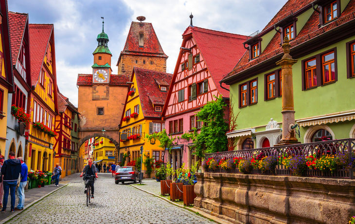 Rothenburg ob der Tauber in Bayern, Deutschland