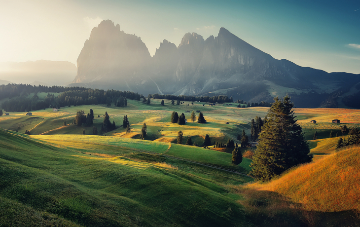 Seiser Alm in Südtirol, Italien