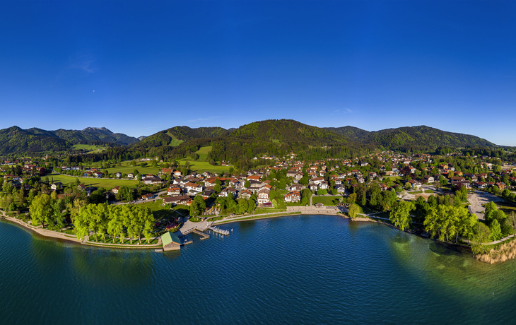 Aussichtspanorama auf Bad Wiessee am Tegernsee