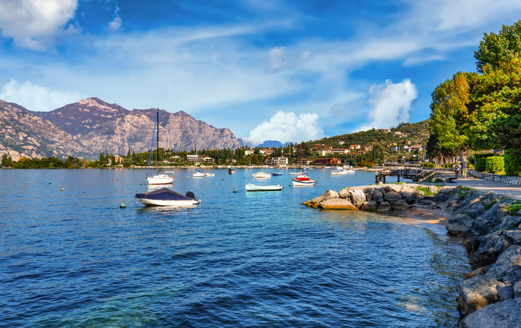 Promenade von Malcesine am Lago di Garda