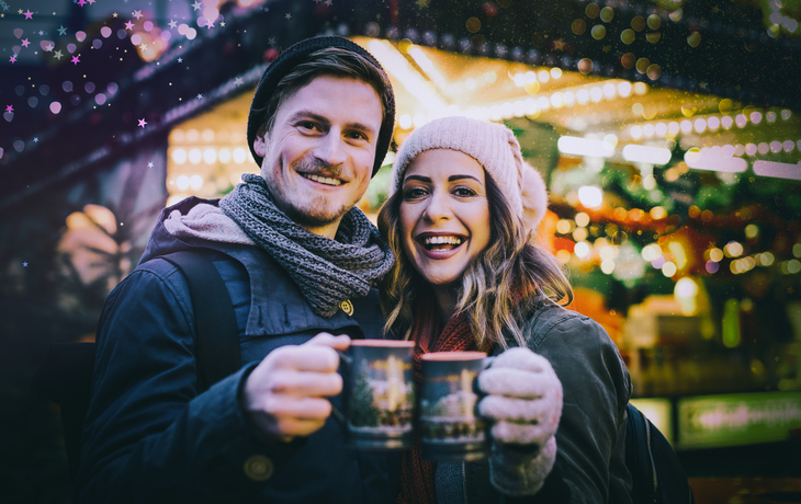auf dem Weihnachtsmarkt