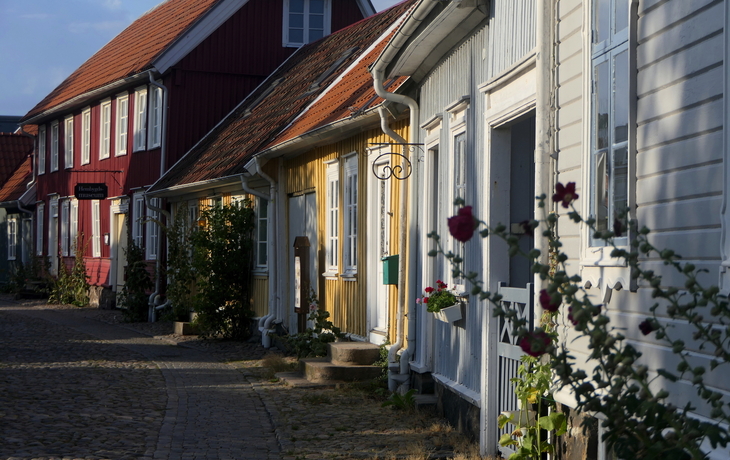 Häuser in Falkenberg, Schweden