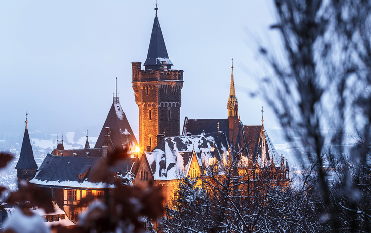 Schloss Wernigerode im Winter