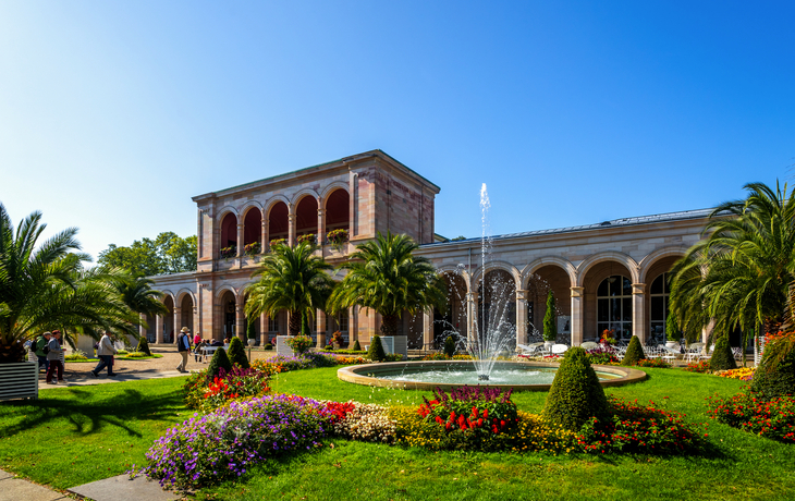 Arkadenbau und Kurgarten von Bad Kissingen, Deutschland