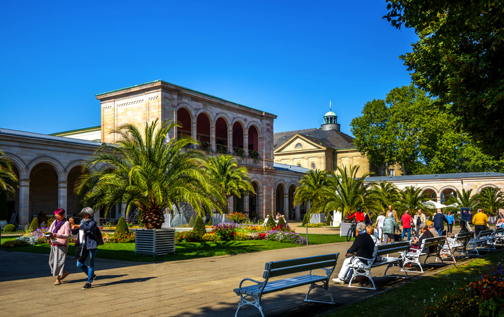 Arkadenbau und Kurgarten von Bad Kissingen, Deutschland
