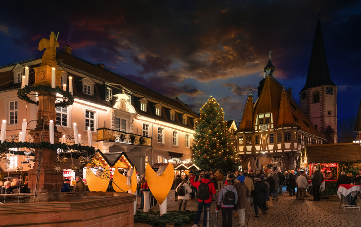 Weihnachtsmarkt in Michelstadt im Odenwald, Deutschland