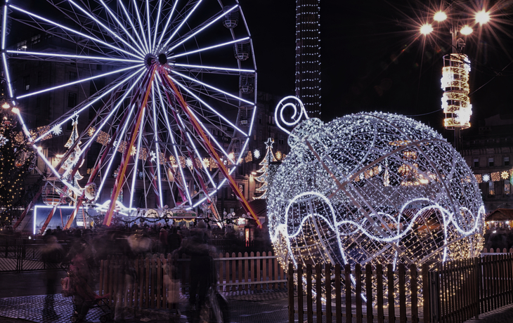 Weihnachtsmarkt in Glasgow