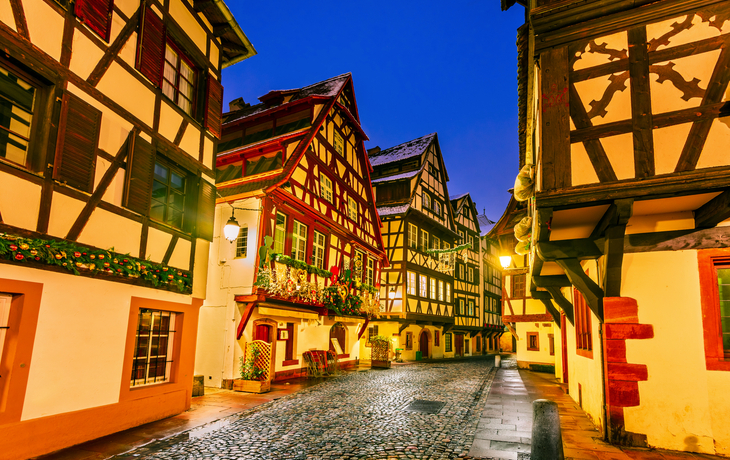 Weihnachtsmarkt in Straßburg im Elsass, Frankreich