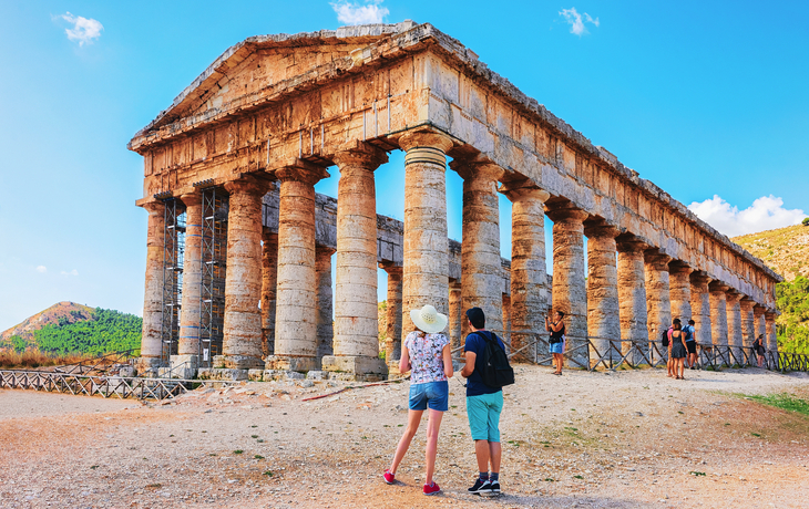 dorischer Tempel in Segesta auf Sizilien