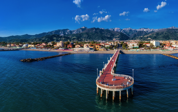 Massa an der Versilia in der Toskana, Italien