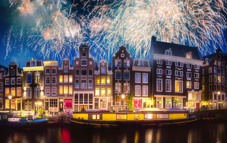 Feuerwerk über Amsterdam