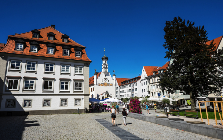 Stadtansicht von Kempten im Allgäu, Deutschland