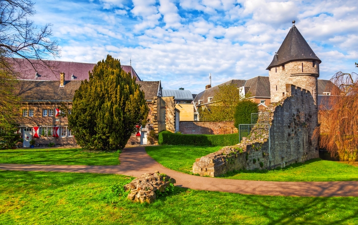 mittelalterlichen Stadtmauer in Maastricht, Niederlande
