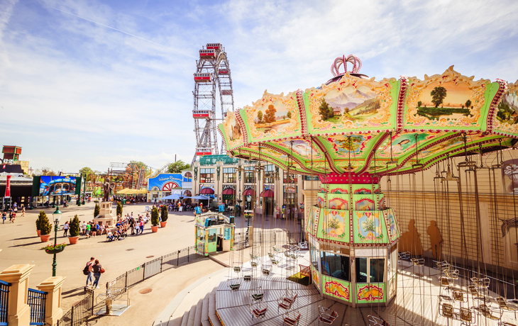 Der berühmte Prater in Wien an einem Frühlingstag,Österreich