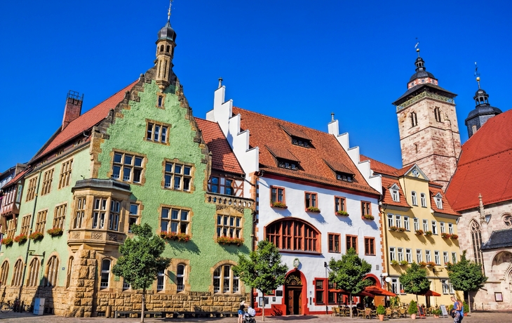 Schmalkalden, Rathaus und Georgskirche