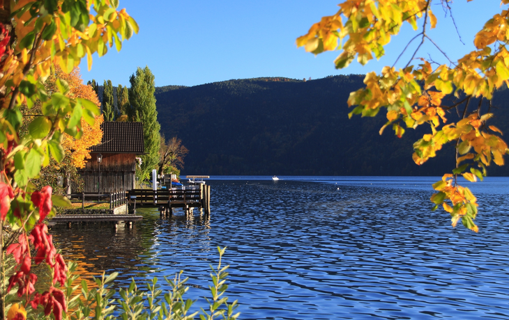 Herbststimmung in Dellach am Millstätter See, Österreich