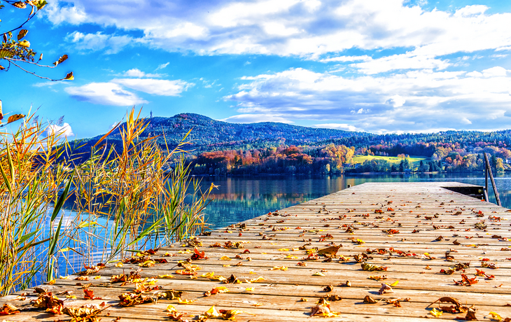 Herbst am Wörthersee in Kärnten, Österreich