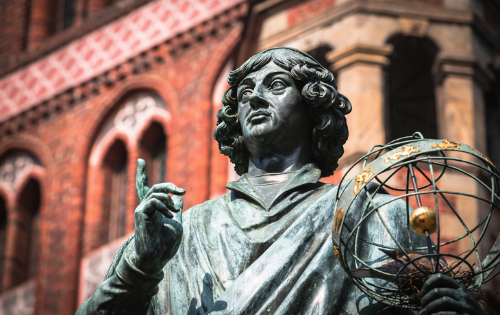 Denkmal des großen Astronomen Nikolaus Kopernikus