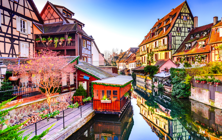 Weihnachtsmarkt in Colmar im Elsass, Frankreich