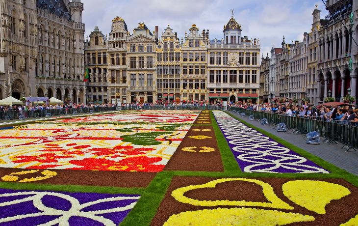 Blumenteppich in Brüssel