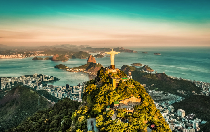 Rio de Janeiro - Luftaufnahme der Botafogo-Bucht