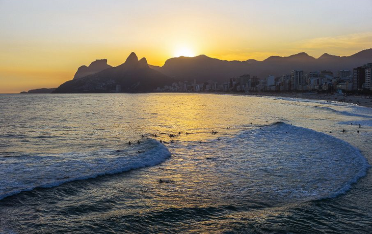 Strand von Ipanema in Rio de Janeiro, Brasilien